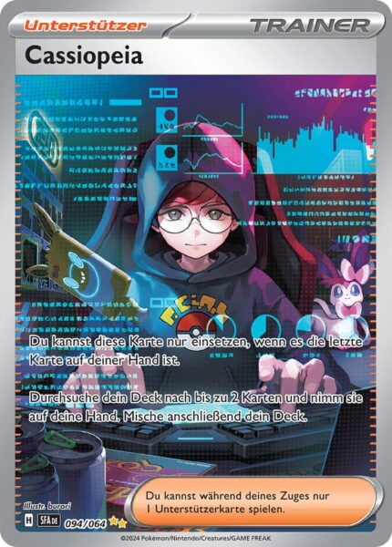 Cassiopeia_094-064_SFA-DE_Karmesin-Purpur-Nebel-der-Sagen-Special-Illustration-Rare_Pokémon-Karte