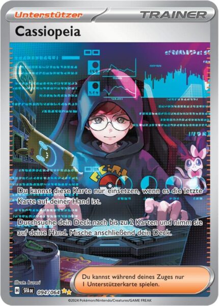 Cassiopeia_094-064_SFA-DE_Nebel-der-Sagen_Special-Art-Rare-Pokémon-Karte_Deutsch-TCG-Sammelkartenspiel_Karmesin-Purpur