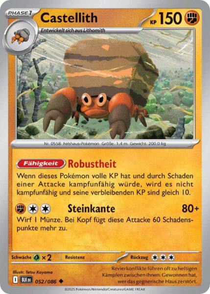 Castellith-052-086-BLK-DE-Schwarze-Blitze-Pokémon-Karte-Karmesin-Purpur-Deutsch