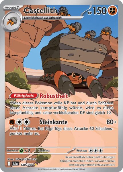 Castellith-130-086-BLK-DE-Schwarze-Blitze-Illustration-Rare-Pokémon-Karte-Karmesin-Purpur-Deutsch