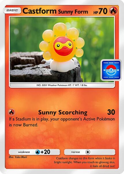 Castform-Sunny-Formeo-057-P-B-Promo-Karte-Pokémon-TCG-Sammelkartenspiel-Pocket-Englisch