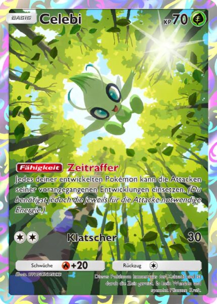 Celebi-079-P-B-Promo-Karte-Pokémon-TCG-Sammelkartenspiel-Pocket-Deutsch