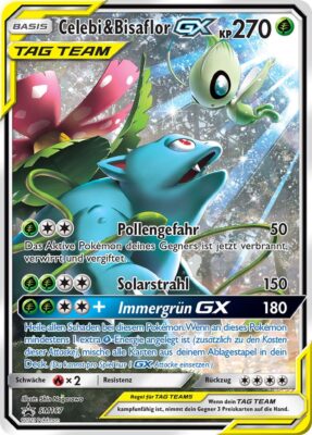 Celebi-Bisaflor-GX-SM167-TAG-TEAM-Black-Star-Promo-Pokémon-Karte