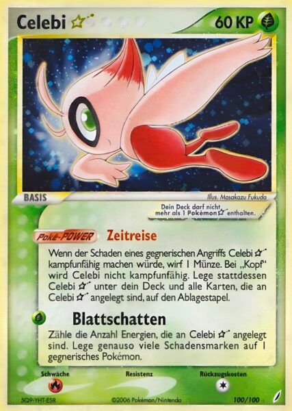 Celebi-Goldstar-100-EX-Crystal-Guardians-Pokémon-Karte-Deutsch