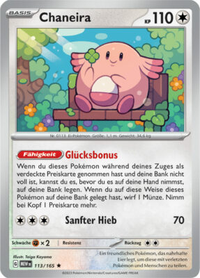 Chaneira-113-165-Pokémon-Karmesin-Purpur-151-MEW-DE-Pokémon-Karte-Karten-Deutsch