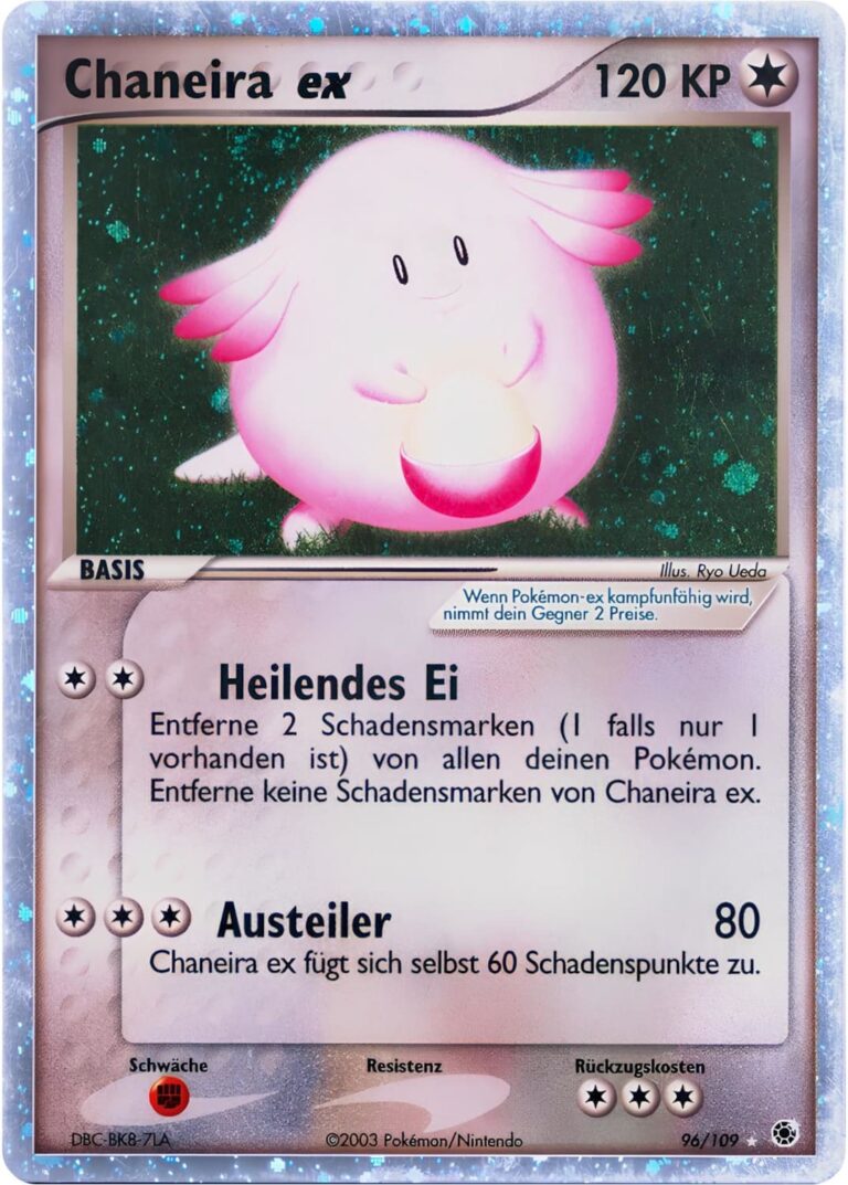 Chaneira-ex-96-109-EX-Rubin-Saphir-Holo-Pokémon-Karte-Deutsch