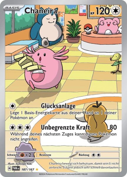Chaneira_187-167_TWM-DE_Maskerade-im-Zwielicht_Secret-Illustration-Rare_Pokémon-Karte_Deutsch