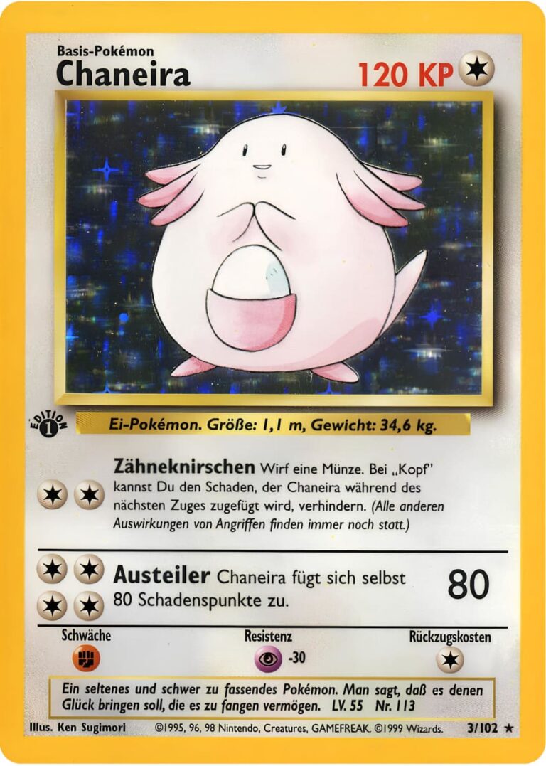 Chaneira_Base-Basis-Set_1st-Edition_3-102_Pokemon-Karte_TCG