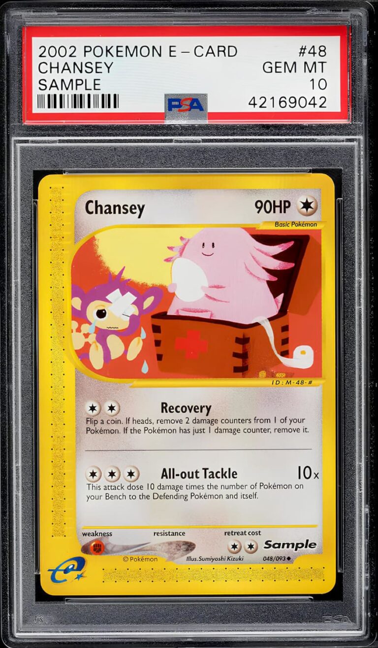 Chansey-Chaneira-048-093-e-Card-Sample-Promo-Pokémon-Karte-2002-PSA-10