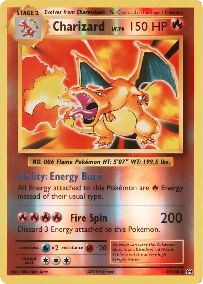 Charizard-11-108-XY-Evolution-Evolutions-Reverse-Holo-Promo-Pokémon-Karte-Englisch