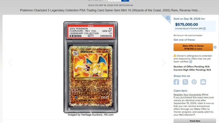 Charizard-3-110-Legendary-Collection-Reverse-Holo-Pokemon-Karte-PSA-10-Englisch-Preis-Wert-September-2026