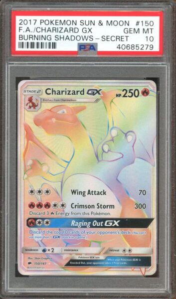Charizard-GX_150-147_Burning-Shadows_PSA-10_Pokémon-Karte