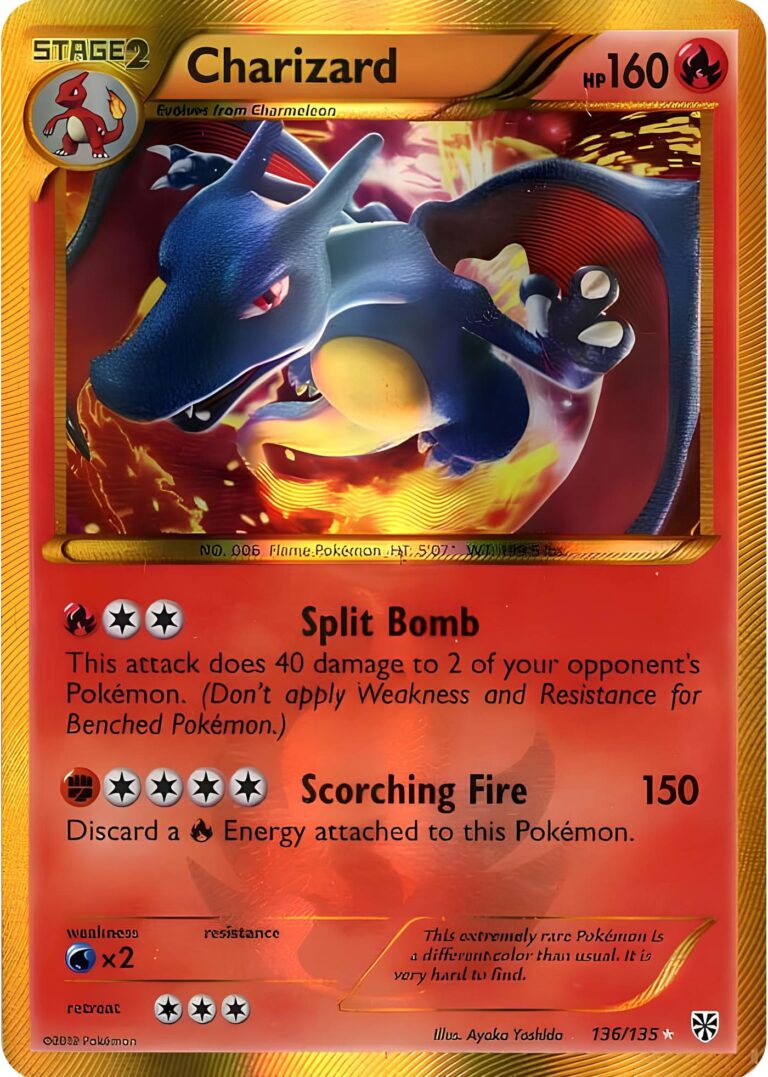 Charizard-Glurak-136-135-Plasma-Storm-Sturm-Gold-Secret-Rare-Pokémon-Karte-Englisch