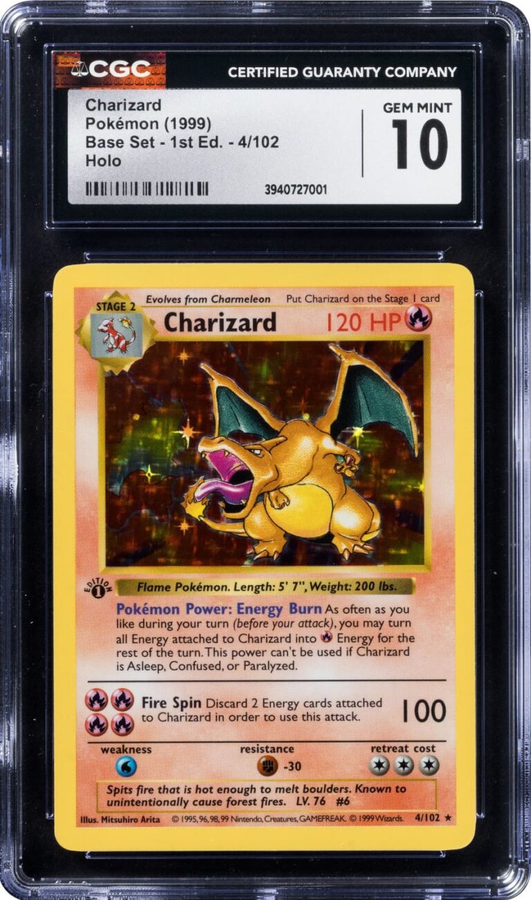 Charizard-Glurak-4-102-Base-Set-1st-Edition-Pokémon-Card-Karte-CGC-10-neu