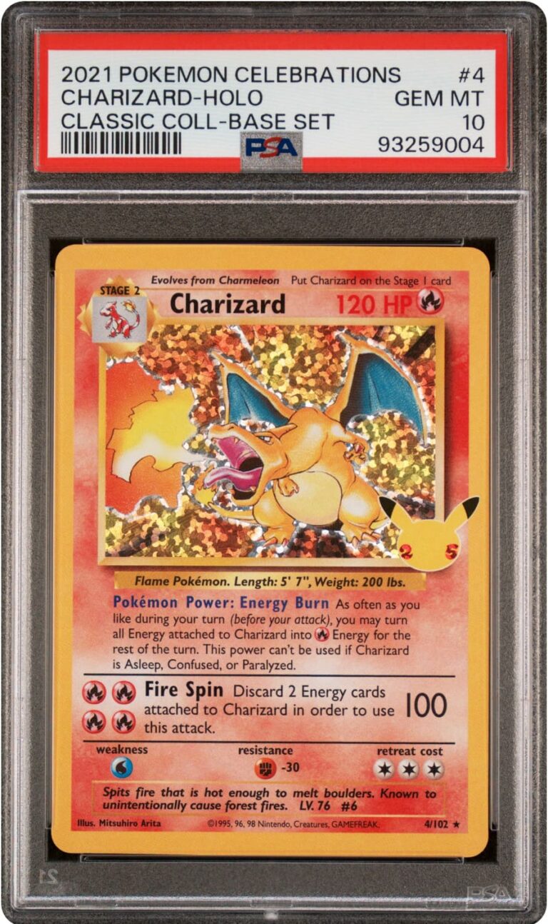 Charizard-Glurak-4-102-Celebrations-Classic-Collection-Holo-Pokémon-Karte-2021-PSA-10-TCG