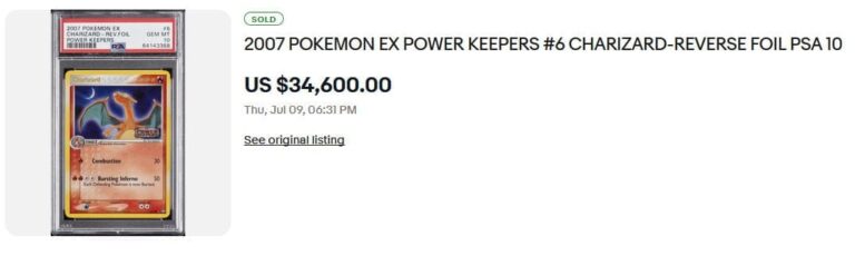Charizard-Glurak-6-108-EX-Power-Keeper-Reverse-Holo-Pokémon-Karte-PSA-10-Englisch-Preis-Wert-Juli-2026
