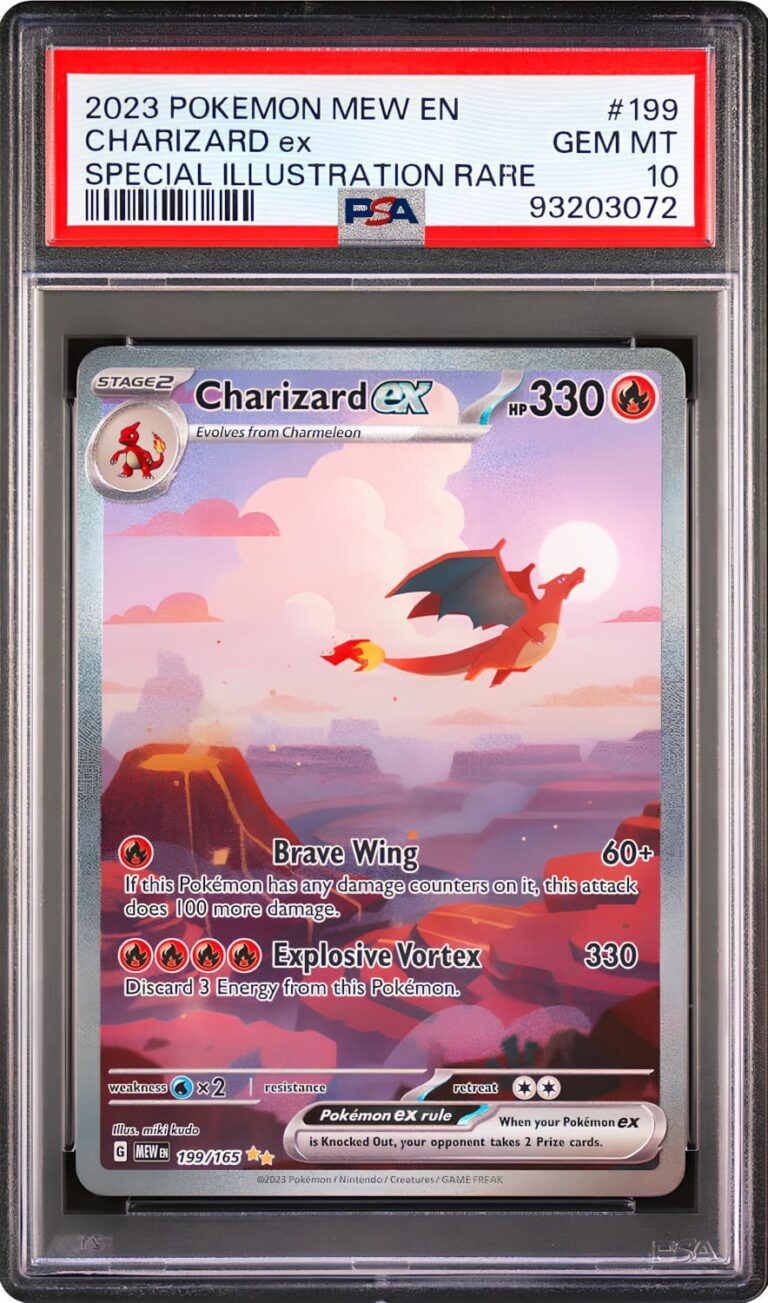 Charizard-Glurak-ex-199-165-Pokemon-151-PSA-10-Karte-Englisch