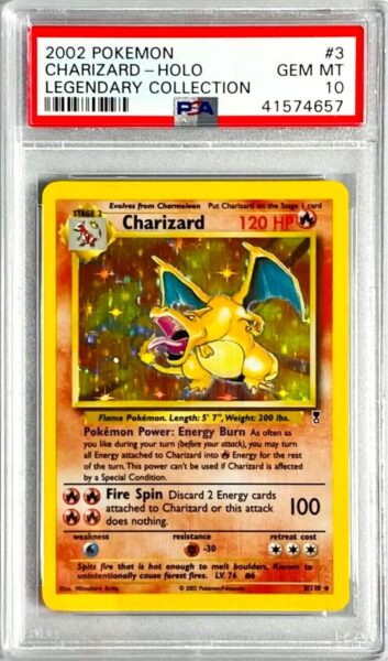 Charizard-Legendary-Collection-Holo-Pokémon-Karte-PSA-10