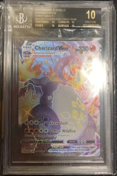 Charizard-VMAX-SV107-Shining-Fates-BGS-10-Pokémon-Karte