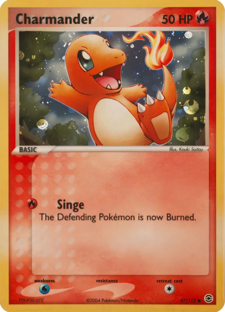 Charmander-Glumanda-57-112-EX-Fire-Red-Leaf-Green-Reverse-Holo-Pokémon-Karte-TCG-2004