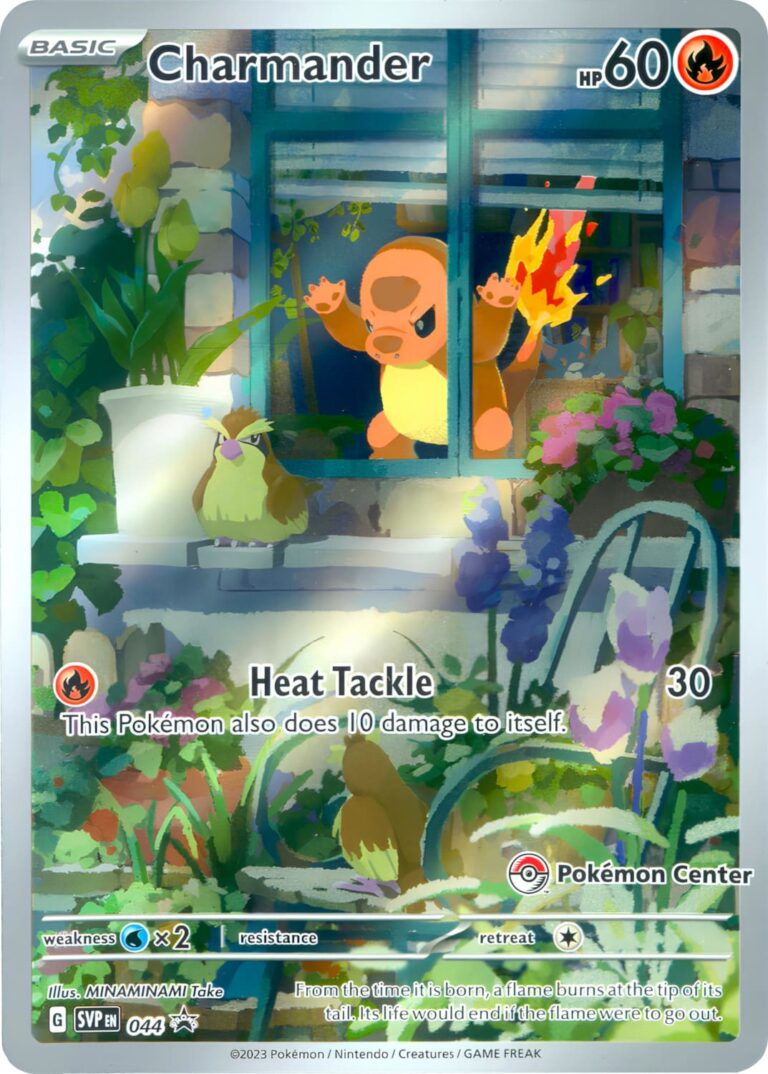 Charmander-Glumanda-SVP-EN-044-Pokémon-Center-Black-Star-Promo-Pokémon-Karte-Obsidian-Flames-ETB-Englisch