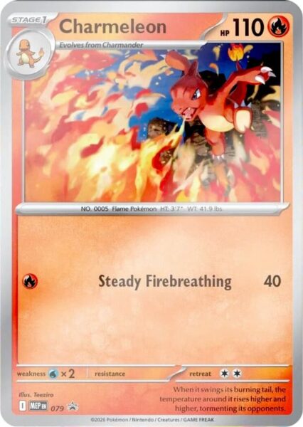 Charmeleon-Glutexo-MEP-079-Black-Star-Promo-Pokémon-Karte-Englisch
