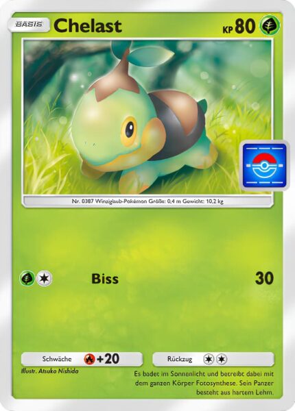 Chelast-035-P-A-Pokémon-TCG-Sammelkartenspiel-Pocket-Digitale-Promo-Karte-Deutsch