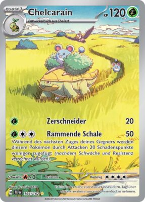 Chelcarain-164-162-Karmesin-Purpur-Gewalten-der-Zeit-Illustration-Rare-Pokémon-Karte