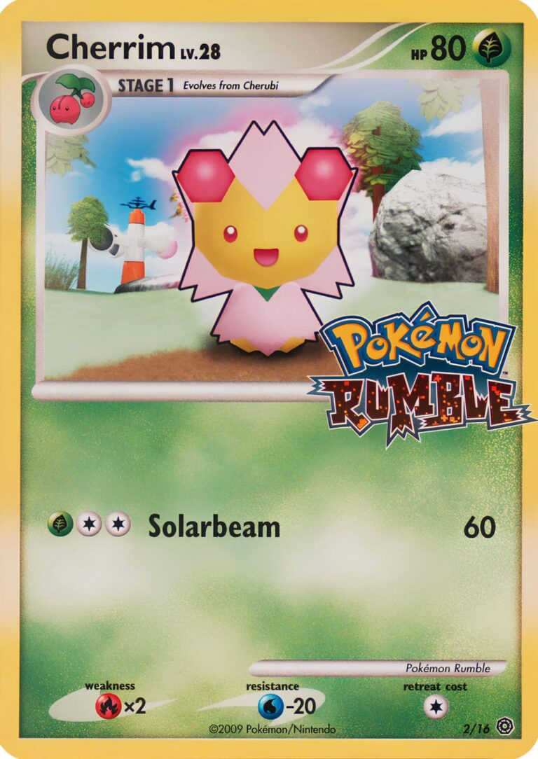 Cherrim-Kinoso-2-16-Pokémon-Rumble-Karte-Holo-TCG-Sammelkartenspiel-2009