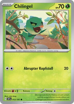 Chilingel-012-191-SSP-DE-Karmesin-Purpur-Stürmische-Funken-Pokémon-Karte-Deutsch-TCG