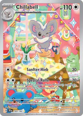 Chillabell-183-162-Karmesin-Purpur-Gewalten-der-Zeit-Illustration-Rare-Pokémon-Karte