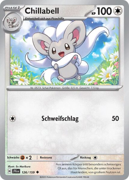 Chillabell-JTG-DE-126-159-Karmesin-Purpur-Reisegefährten-Pokémon-Karte-Deutsch