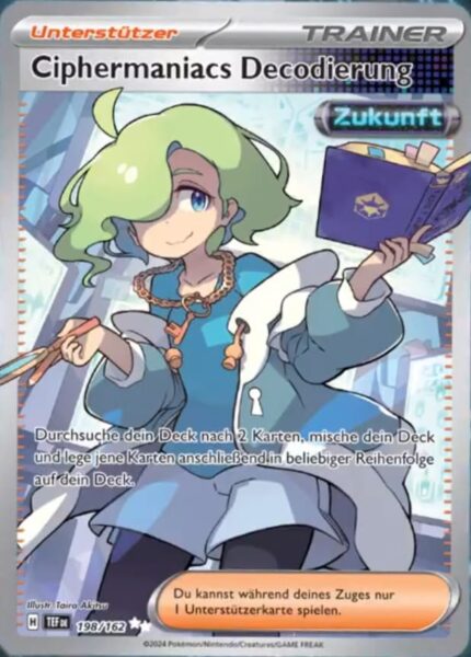 Ciphermaniacs-Decodierung_198-162_TEF-DE_Full-Art_Pokémon-Karte_Gewalten-der-Zeit_Deutsch