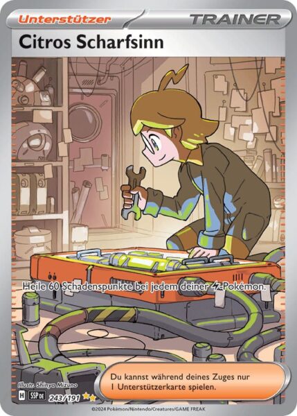Citros-Scharfsinn-243-191-SSP-DE-Karmesin-Purpur-Stürmische-Funken-Special-Illustration-Rare-Pokémon-Karte-Deutsch-TCG