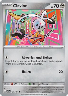 Clavion-128-191-SSP-DE-Karmesin-Purpur-Stürmische-Funken-Pokémon-Karte-Deutsch-TCG