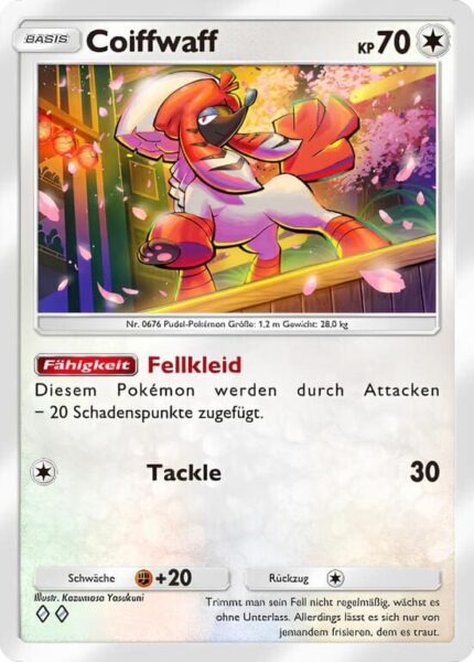 Coiffwaff-065-069-B1a-Feuerrote-Flammen-Pokémon-Karte-Deutsch