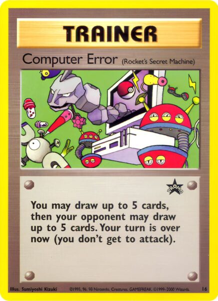 Computer-Error-16-Wizards-Black-Star-Promo-Pokémon-Karte-Englisch-TCG-Sammelkartenspiel