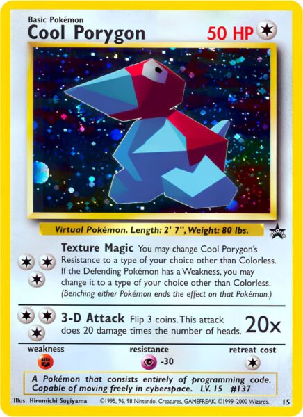 Cool-Porygon-15-Wizards-Black-Star-Promo-Pokémon-Karte-Englisch-TCG-Sammelkartenspiel