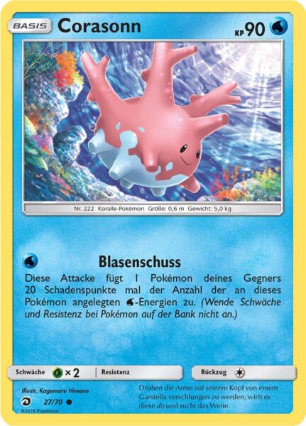 Corasonn-27-70-Majestät-der-Drachen-Pokémon-Karte-Deutsch-TCG-Sammelkartenspiel