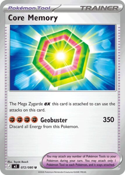 Core-Memory-Kernspeicher-Pokémon-Karte-Perfect-Order-Optimale-Ordnung-Englisch