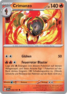 Crimanzo-034-191-SSP-DE-Karmesin-Purpur-Stürmische-Funken-Pokémon-Karte-Deutsch-TCG