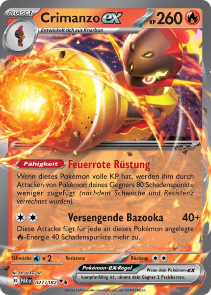 Crimanzo-ex-027-182-Paradoxrift-Pokémon-Karte-Deutsch