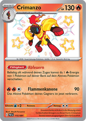Crimanzo_115-091_PAF-DE_Shiny_Schillernd_Paldeas-Schicksale_Pokémon-Karte_Deutsch
