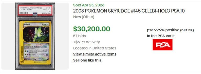 Crystal-Kristall-Celebi-145-144-Skyridge-Pokémon-Karte-Preis-Wert-PSA-10-April-2026