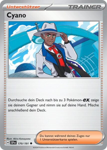 Cyano-170-191-SSP-DE-Karmesin-Purpur-Stürmische-Funken-Pokémon-Karte-Deutsch-TCG