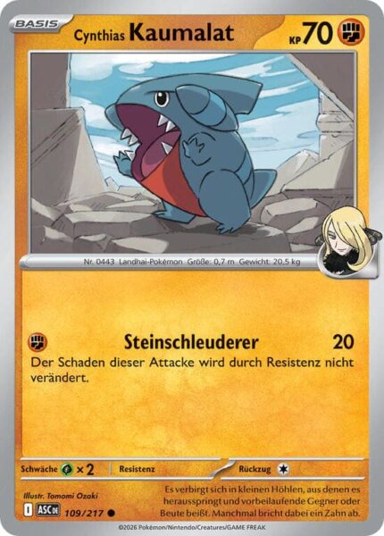 Cynthias-Kaumalat-109-217-ASC-Erhabene-Helden-Pokémon-Karte-Deutsch