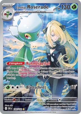 Cynthias-Roserade-184-182-Ewige-Rivalen-Illustration-Rare-Pokémon-Karte-Karmesin-Purpur-Deutsch