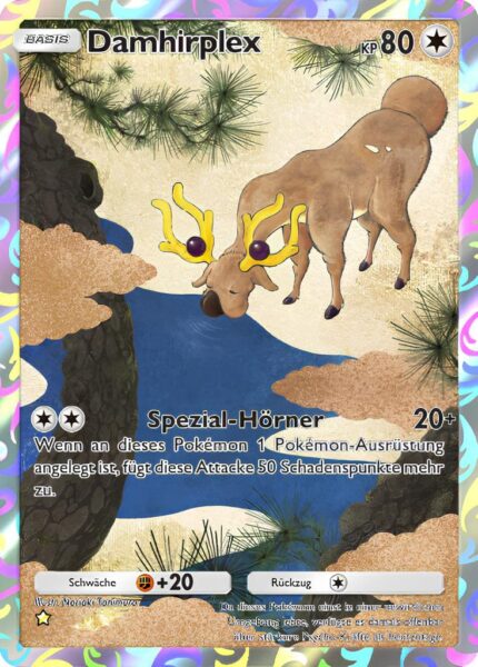 Damhirplex-183-161-Weisheit-von-Meer-und-Himmel-A4-Pokémon-TCG-Sammelkartenspiel-Pocket-Karte