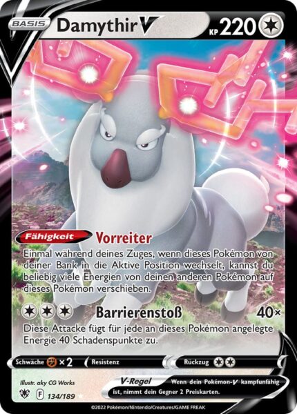 Damythir-V-134-189-Astralglanz-Pokémon-Karte-Deutsch-TCG