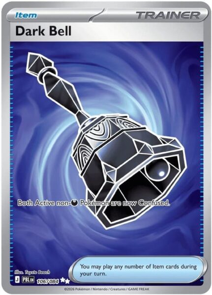 Dark-Bell-106-084-Pitch-Black-Dunkelnacht-Full-Art-Pokémon-Karte-Englisch-neu